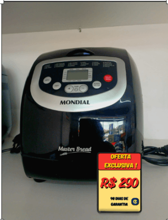 Panificadora Master Bread Mondial (Preta)