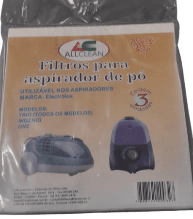 Sacos Descartáveis Electrolux Trio, Ingenio e One - Kit com 3 Unidades